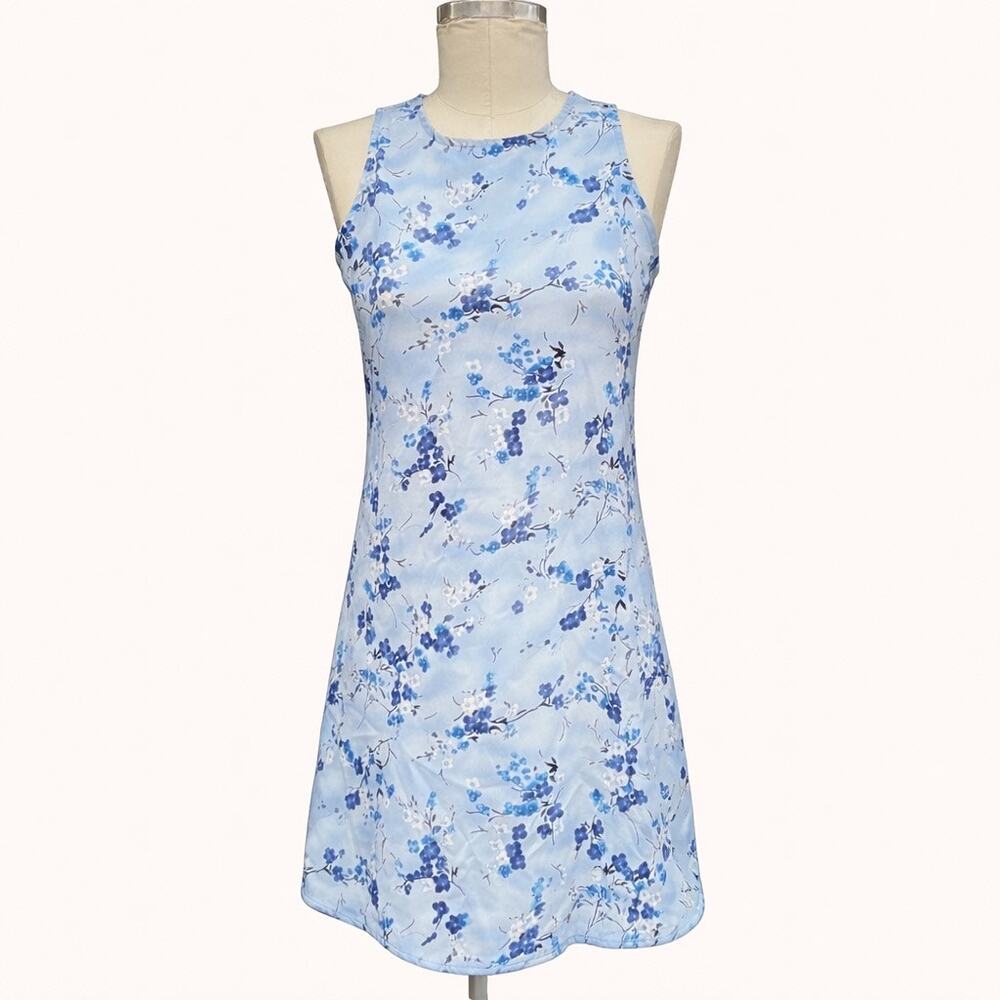 Vintage 2000s M Collection Blue Floral Tank Dress
Y2K Fairy Boho Cottage Medium